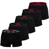 HUGO Boxershorts lila / cranberry / svart / vit