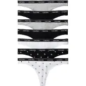 Calvin Klein 7 Pack Thongs Icon Logo