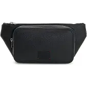 HUGO Belt bag in faux leather with debossed logo patch