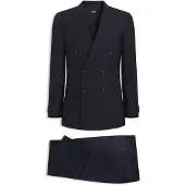 BOSS Two-piece slim-fit suit in striped stretch wool