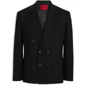 HUGO Modern-fit blazer in performance-stretch twill