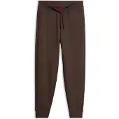 HUGO Cotton casual trousers with elasticated cuffs