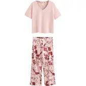 Next Pyjamas rosa / roströd