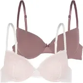 Dorina Behå 'CHLOE' mauve / vit