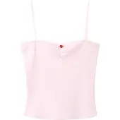 Mango Topp 'ROSE' oliv / rosa / karminröd