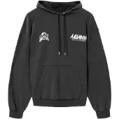 All Saints för män. M001NF Huvtröja Chromium svart (M), Casual, Bomull, Lång ärm