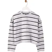Trendyol T-shirt ljusgrå / svart / vit