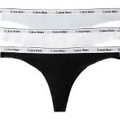 Calvin Klein 3 Pack Low Rise Thongs Icon Logo