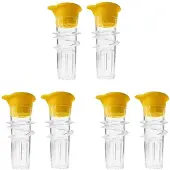 ISTOVO 6X Citron-Minipress, Citronpress med Skruv, Citronpress Manuell Plast, Citronsaft, Kompakt Juicepress