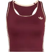 Adidas Sporttopp ecru / burgunder