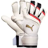 Puma Målvaktshandske King Ultimate Hybrid The Arrival - Sockerad mandel/Svart/Ultra Red, storlek 7