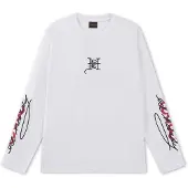 Ed Hardy T-shirt 'Flying Twin Dragon' röd / svart / vit