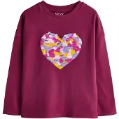 Next T-shirt gul / ljuslila / magenta / burgunder