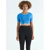 Tommy Life Elastisk kortärmad t-shirt med rund halsringning