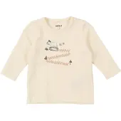 Name it T-shirt 'NBMKOPLA' kitt / ljusblå / mörkbrun / ullvit