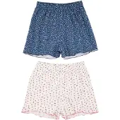 Trendyol Kort pyjamas marinblå / pastellgrön / pitaya / vit