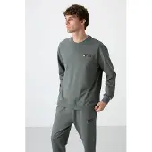 Tommy Life Herrar Oversized Sweatshirt och Byxor Set
