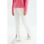 Tommy Life Kvinnors avslappnade rakbenade mjukisbyxor