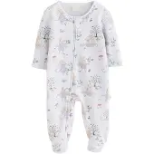 Next Pyjamas beige / grön / pastelllila / vit