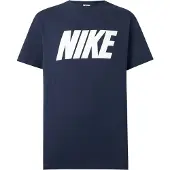 Nike T-shirt 'Club' marinblå / vit