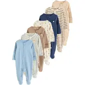 Next Pyjamas beige / marinblå / ljusblå / cappuccino / ljusbrun