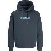 Jack & Jones Sweatshirt 'JJMUNK' azur / mörkgrå