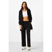 Tommy Life Kvinnors Bomullsblandning Sweater och Vida Byxor Set