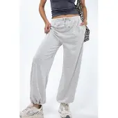 Busem Kvinnors bomullsblandning rakbenade sweatpants