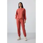 Tommy Life Överdimensionerad sweatshirt och byxor med elastiskt midjeband set