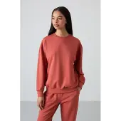 Tommy Life Överdimensionerad sweatshirt och byxor med elastiskt midjeband set