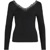 Vila T-shirt 'VILEOA' svart