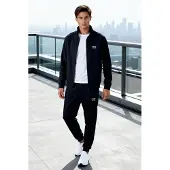 Tommy Life Herren Fleece Tröja och Byxor Set