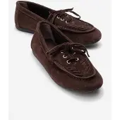 Forever & Always Lorven Läder Snörning Loafer Dam