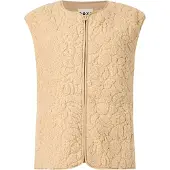 Roxy - Best Town Vest Pebble Outline Mo för Unisex - Storlek S - Beige