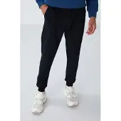 Tommy Life Herrars enfärgade fleecebyxor