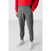 Tommy Life Herrens enfärgade sweatpants med dragkedjefickor