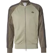 Adidas Originals Sweatjacka 'SUPERSTAR' grön / khaki / svart