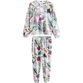 Next Pyjamas smaragd / bär / gammalrosa / vit