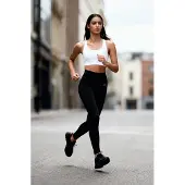 Tommy Life Högmidjade leggings i bomull och elastan