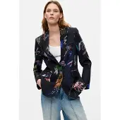 Desigual Kavaj indigo / pastellgul / rosa / svart