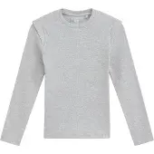 We fashion T-shirt gråmelerad