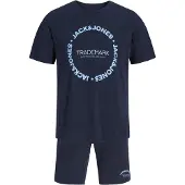 Jack & Jones Träningsoverall 'JJBENSON' marinblå / ljusblå