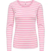 ONLY T-shirt 'ONLLIVE LOVE' rosa / vit