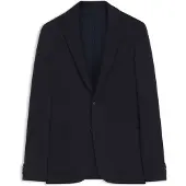 BOSS Slim-fit blazer in micro-patterned stretch jersey