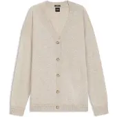 BOSS Relaxed-fit cardigan in cashmere