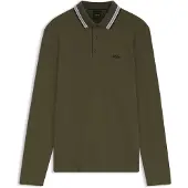 BOSS Plisy 10266738 Green Pikétröja Med Lång ärm