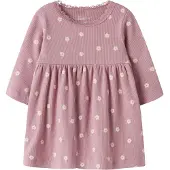 Name it Klänning 'NBFLAUREL' kräm / grön / mauve