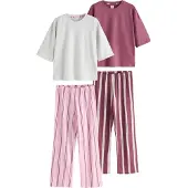 Next Pyjamas grå / lila / vit