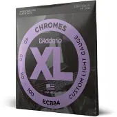 D'Addario ECB84 Chromes Bass Guitar Strings Custom Light 40-100 Long