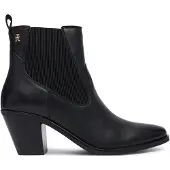 Tommy Hilfiger Leather Western Chelsea Boots